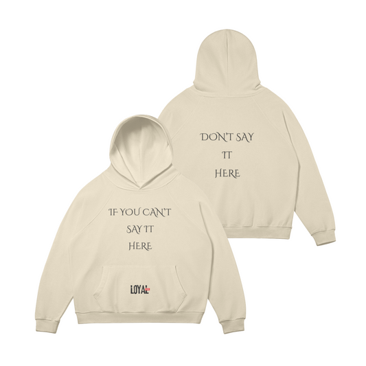 'Say It To My Face' Fleece-Lined Hoodie